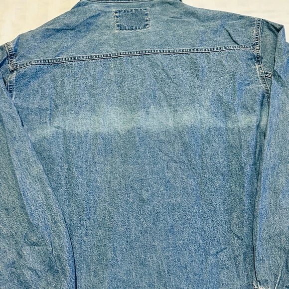 Levi's Vintage Mens Denim Button Down Shirt Sz S Vintage Work Shirt VTG Red Tab - Picture 3 of 10